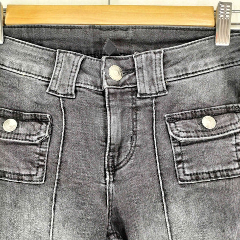 エイチアンドエム H&M ブーツカット ブラックデニムパンツ Y2K レディース EUR:36